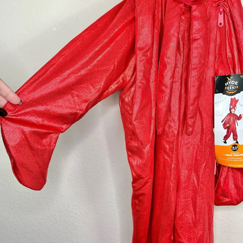 Hyde and Eek Toddler Metallic Red Squid Halloween Costume 18-24M NWT